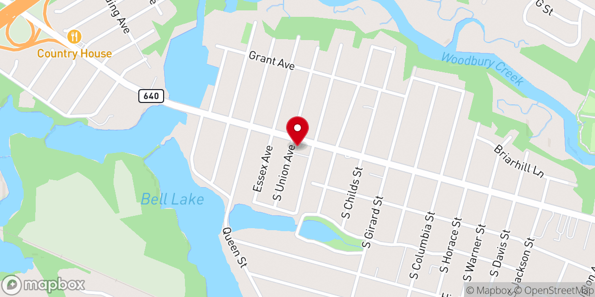 Map showing location of Gateway Christian Church of Woodbury, NJ