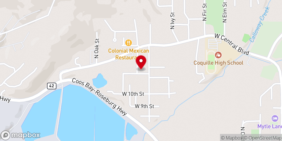 Map showing location of First Missionary Baptist Church