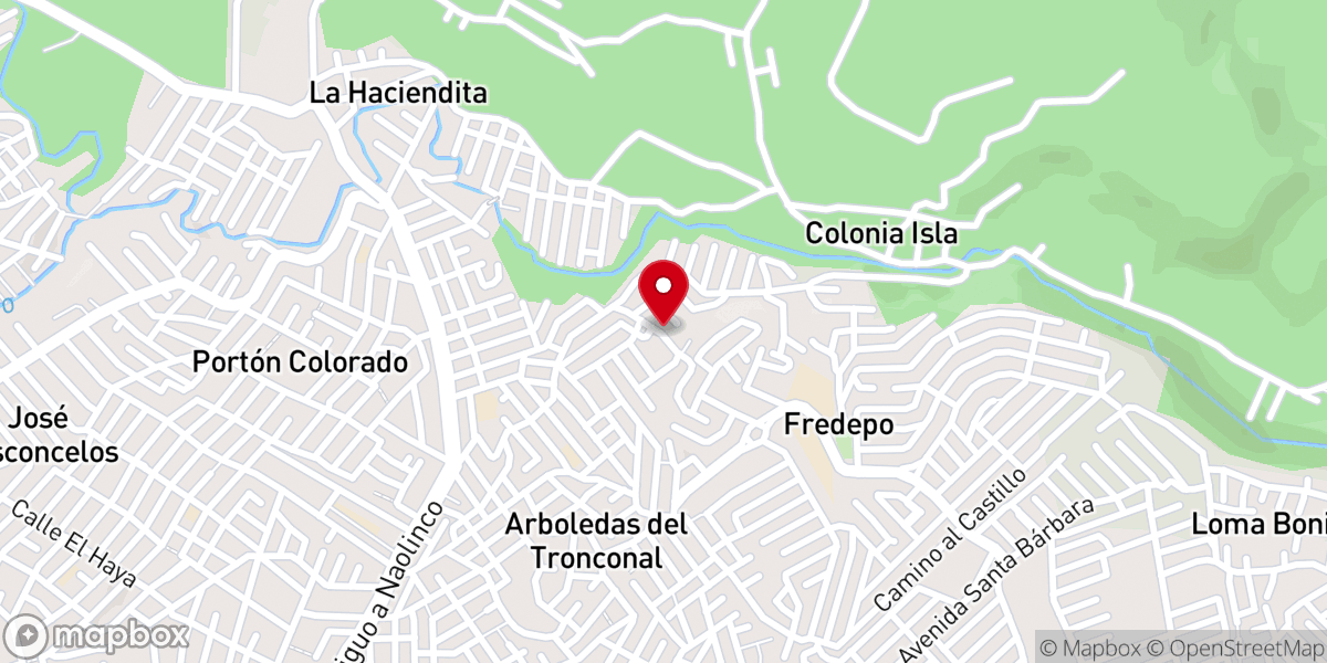 Map showing location of Templo Evangélico Pentecostés Torre Fuerte MIEPI