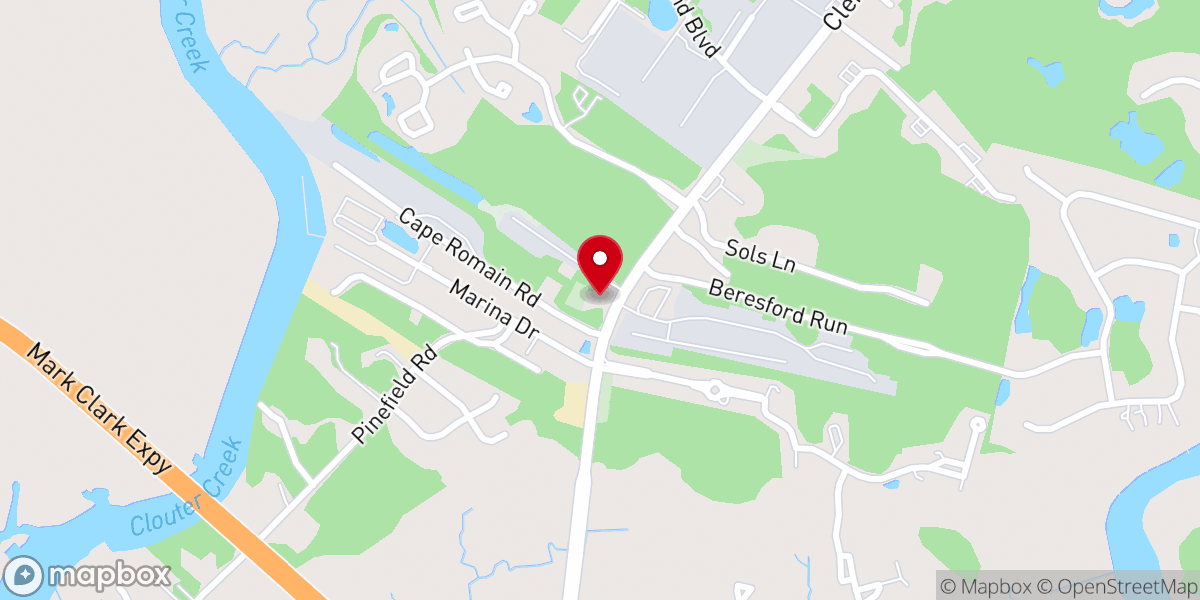 Map showing location of New Mary Ann Baptist Church