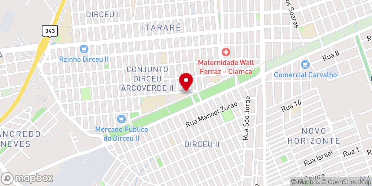 Map showing location of Paróquia Santa Teresinha do Menino Jesus