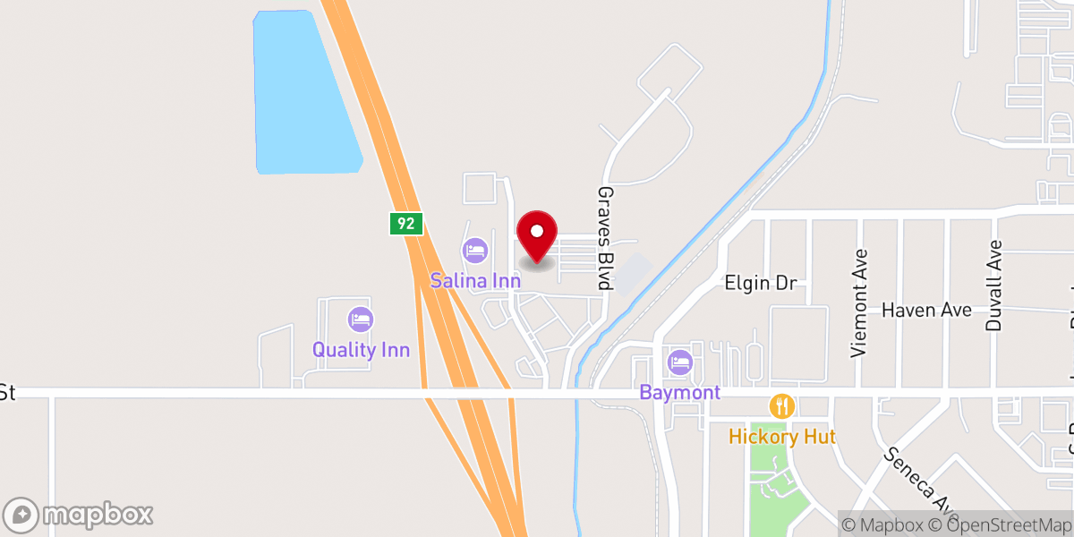 Map showing location of CrossPoint Salina
