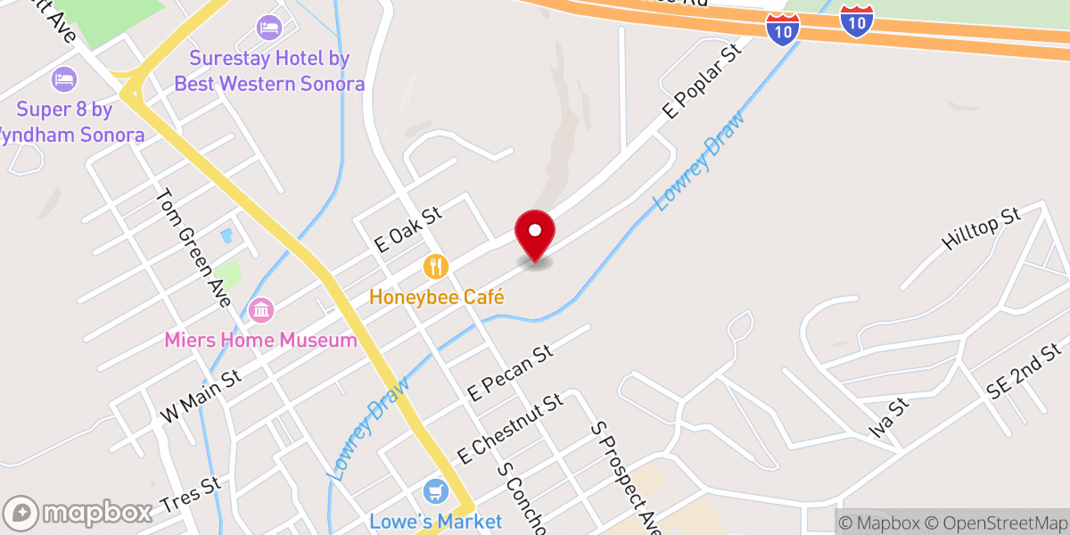 Map showing location of Saint Johns Episcopal Church
