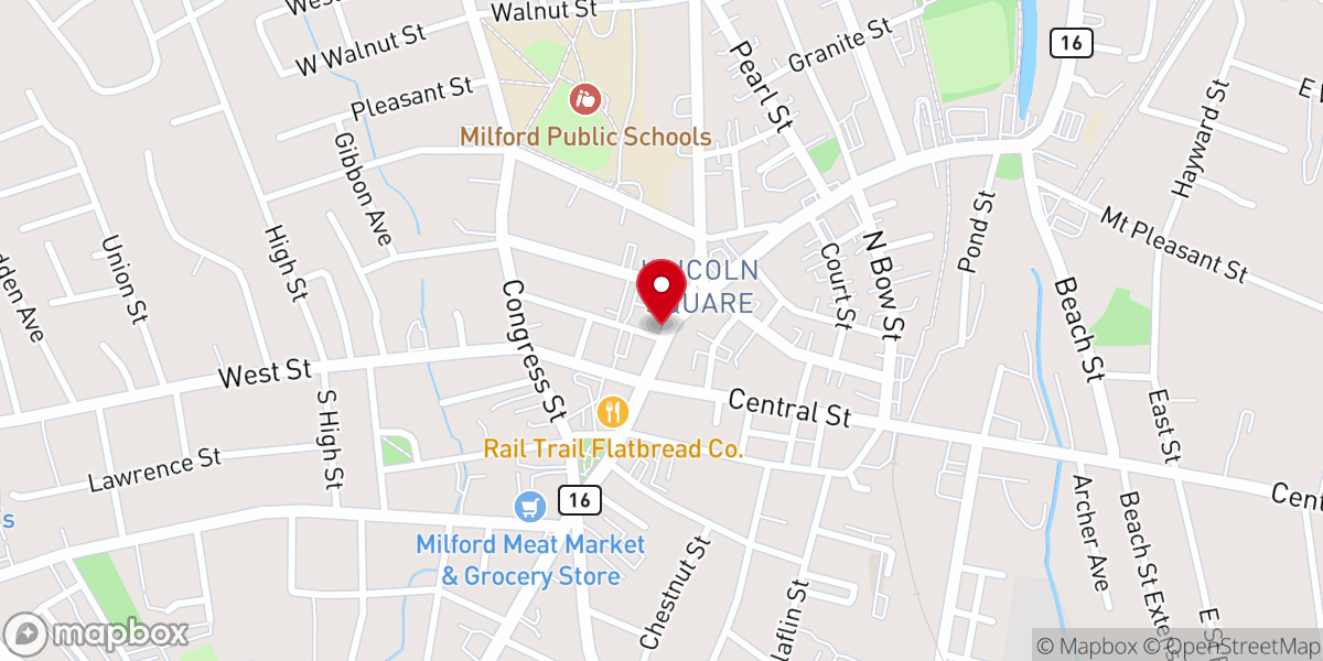 Map showing location of Maranatha Christian Church - Milford