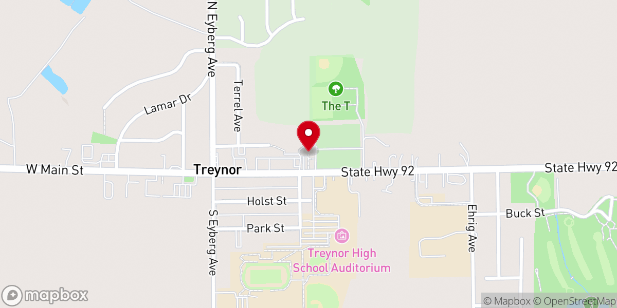 Map showing location of Zion Congregational Church