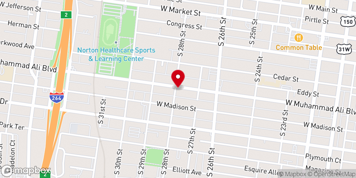 Map showing location of Guiding Star Baptist Church