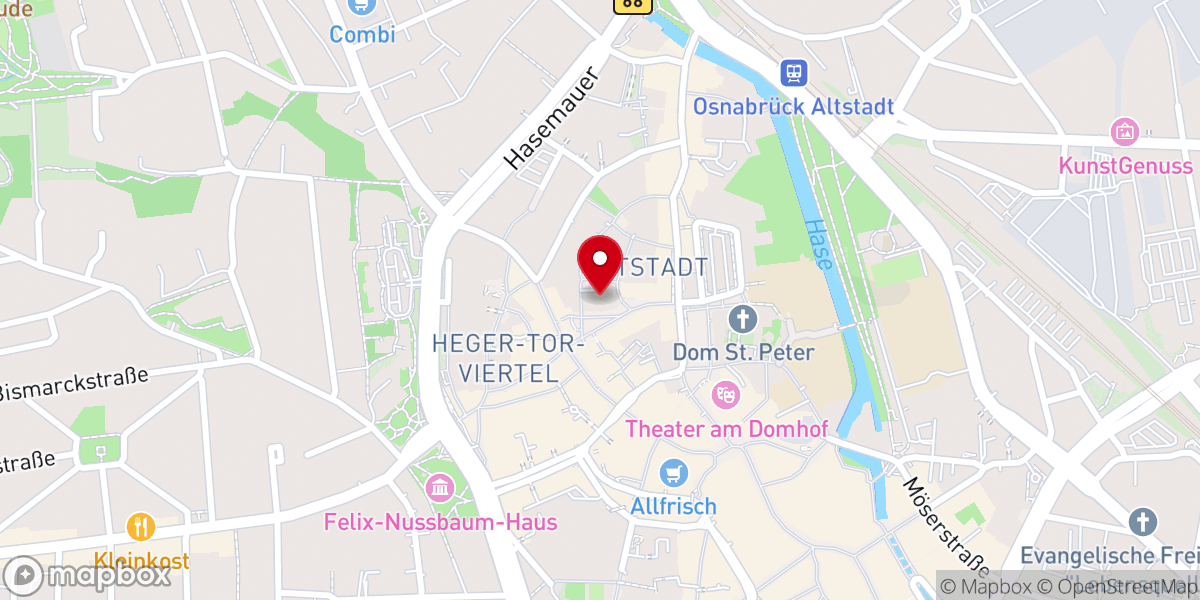 Map showing location of Marienkirche