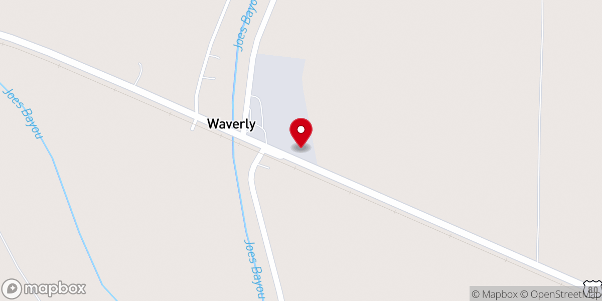 Map showing location of Mt. Sinia Missionary Baptist Church | Waverly, Louisiana