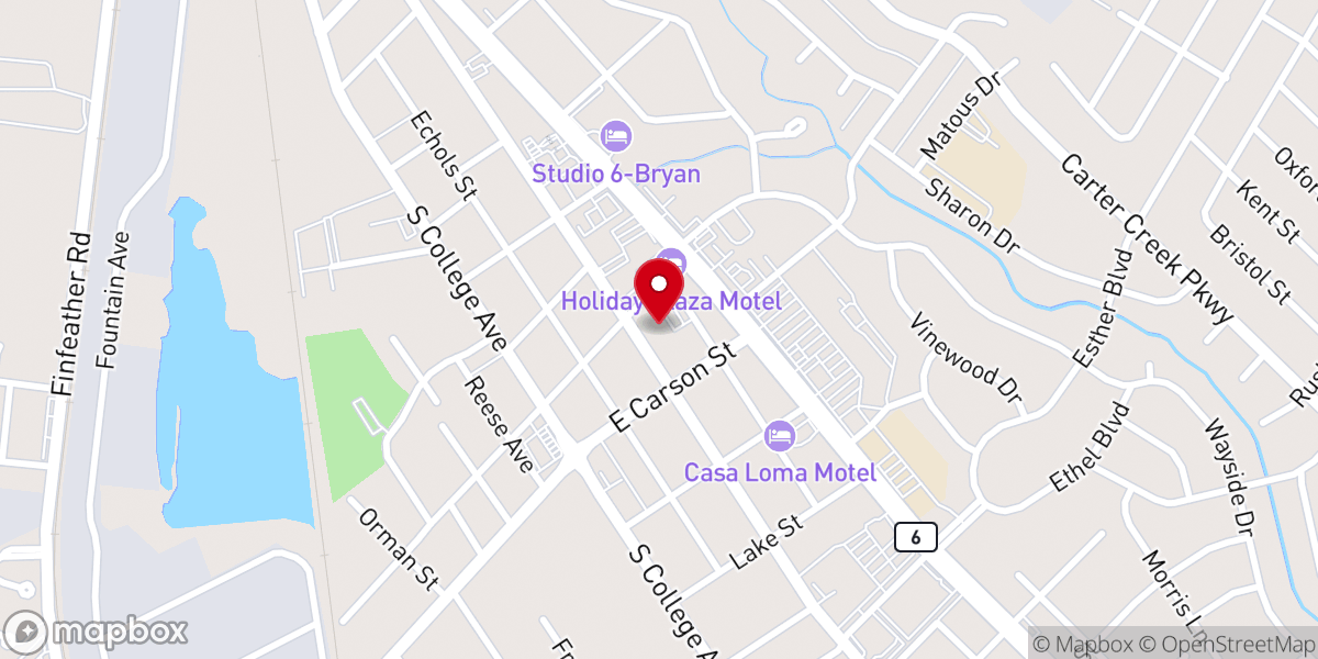 Map showing location of Living Hope Bryan