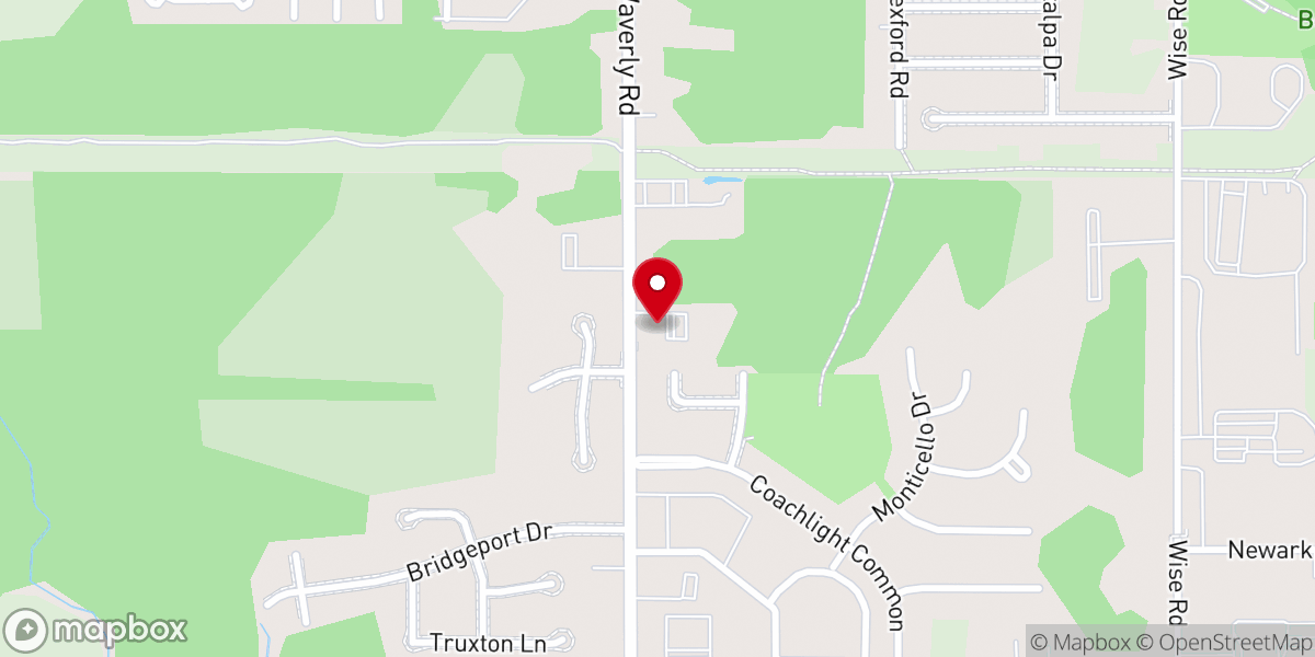 Map showing location of Waverly Church of the Nazarene