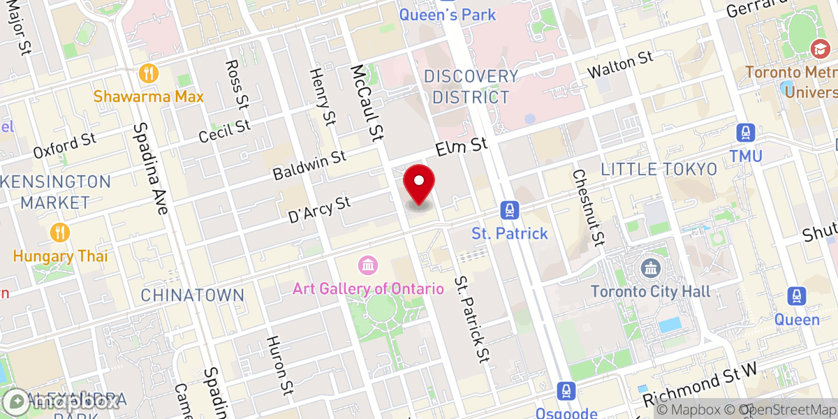 Map showing location of St. Patrick's Catholic Church