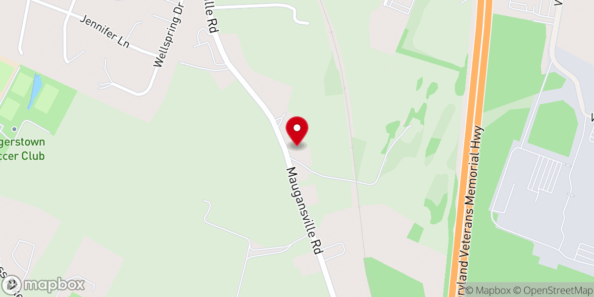 Map showing location of Mt Olive Mennonite Church