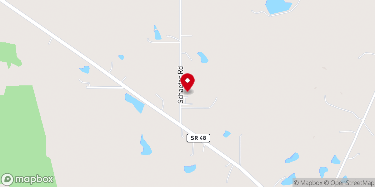 Map showing location of New Life Southern Baptist Church