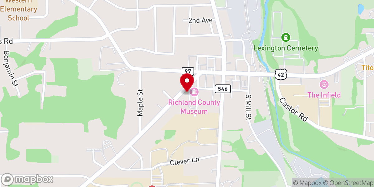 Map showing location of Fusion Church Delaware Street