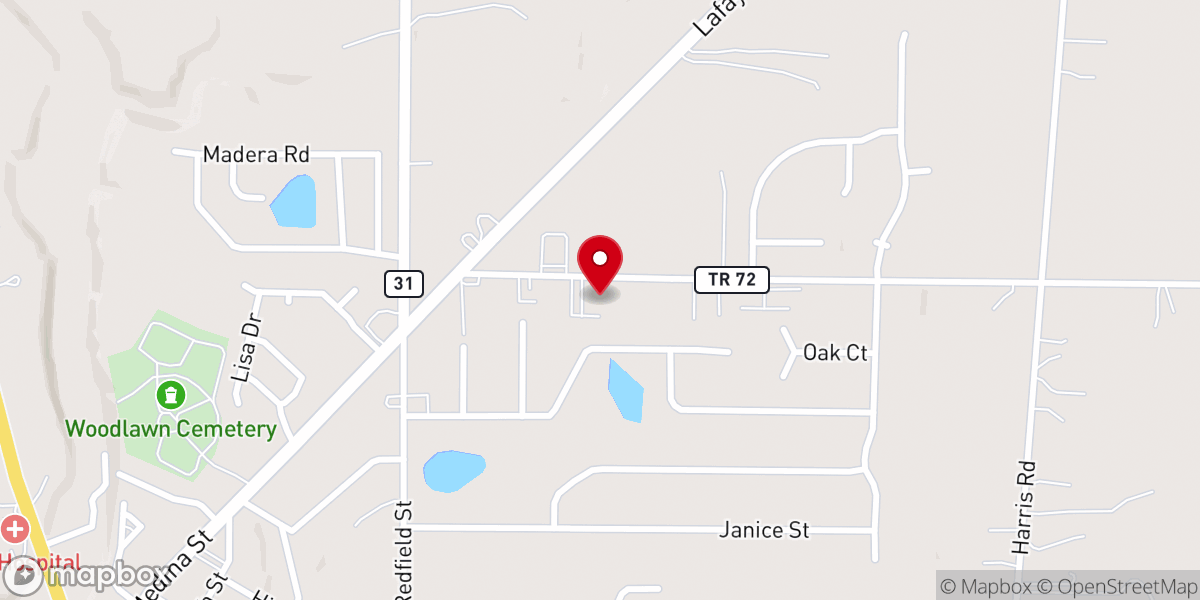 Map showing location of Nazarene Church