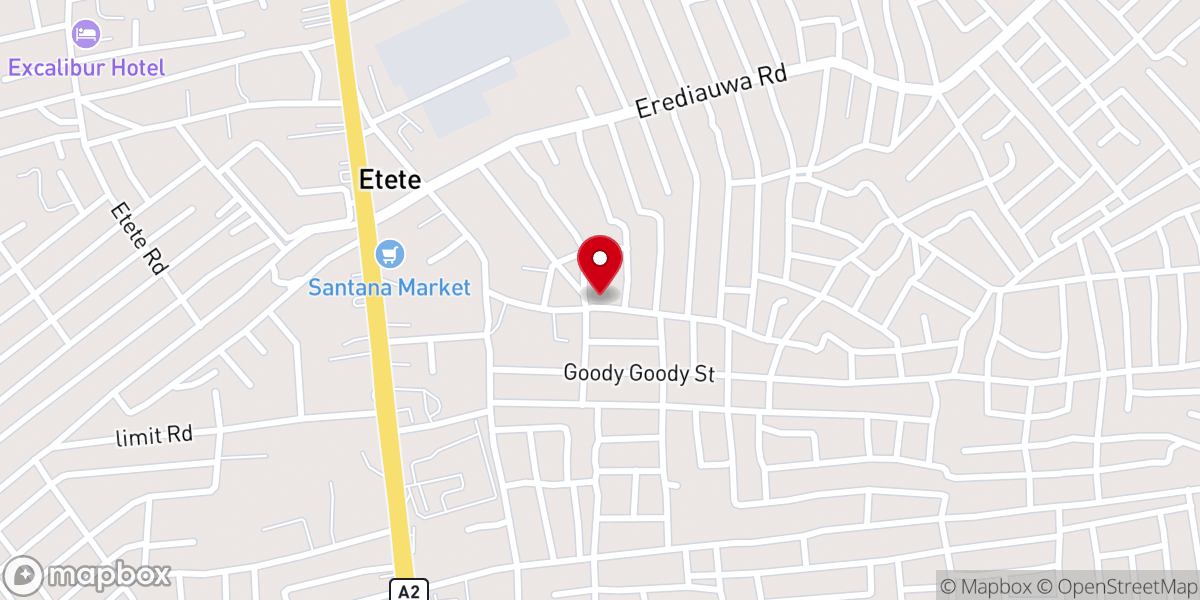 Map showing location of Mountain Of Fire & Miracles Ministries