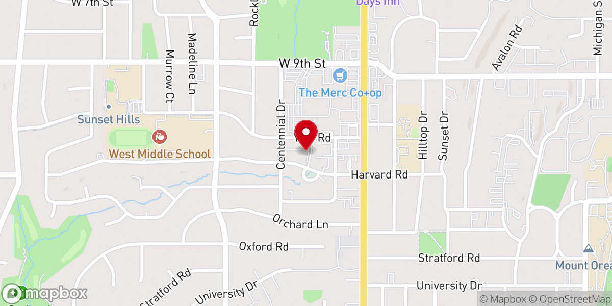 Map showing location of Christ Covenant Church