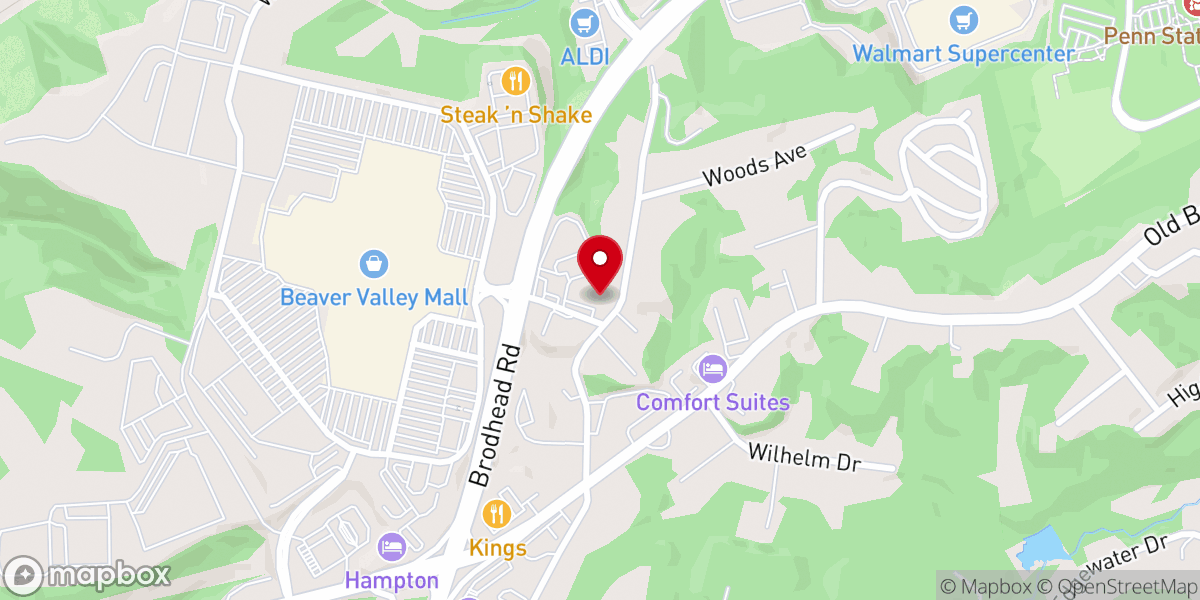 Map showing location of Word of Life Christian Worship Center