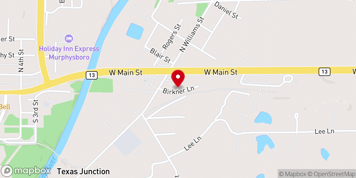 Map showing location of Heart of God International Ministries