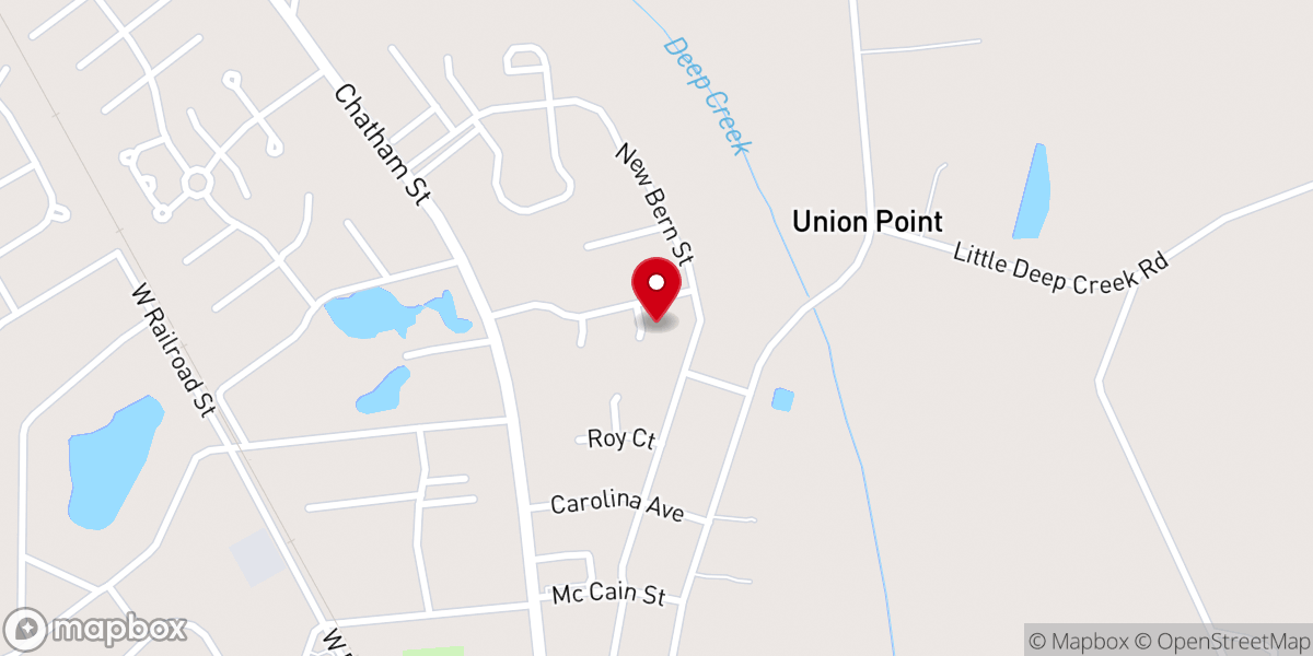 Map showing location of Damascus church road, Wilkesboro NC