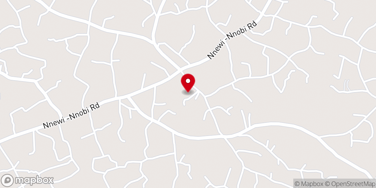 Map showing location of St Stephens Anglican church Nnokwa