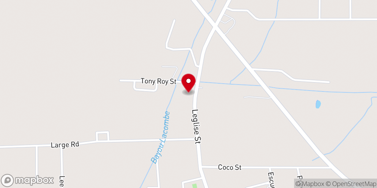 Map showing location of Mansura Care & Hope Ministries