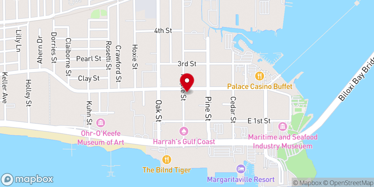Map showing location of East Howard Baptist Church
