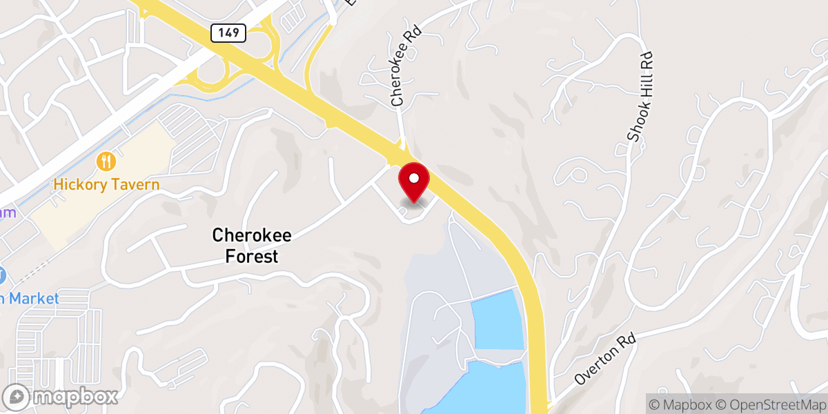 Map showing location of Valley Christian Church