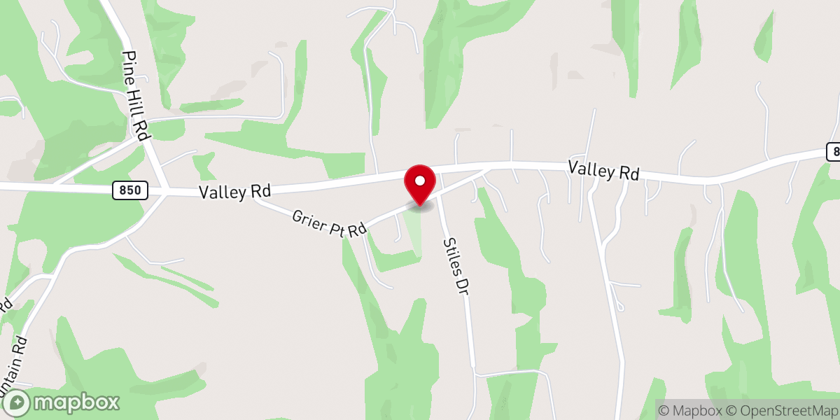 Map showing location of Bethel Independent Church