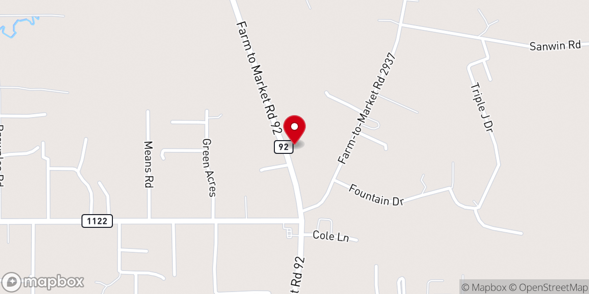 Map showing location of Sovereign Grace Baptist Church