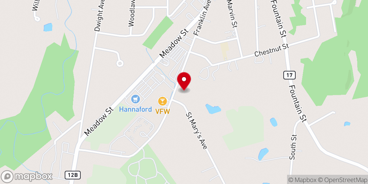 Map showing location of St James Episcopal Church