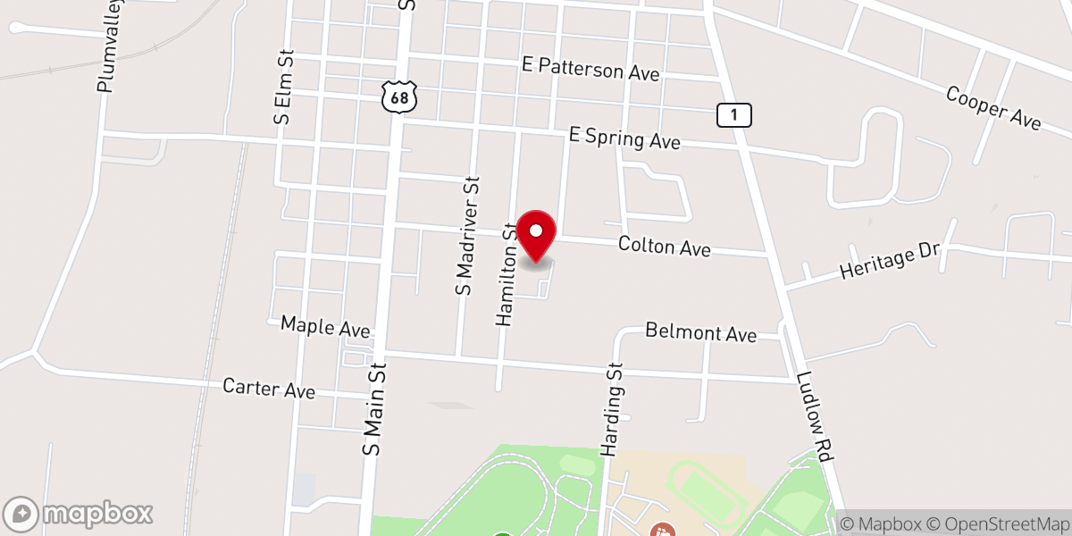 Map showing location of Union Station Of Logan County