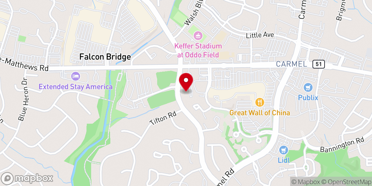 Map showing location of North Carolina District Office