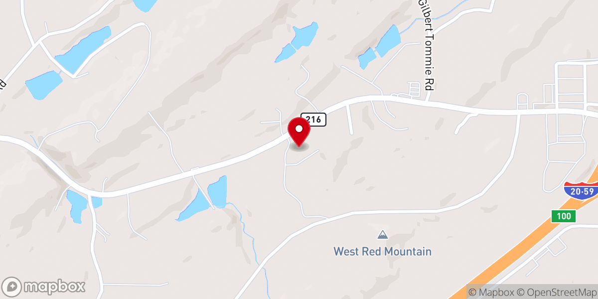 Map showing location of Jerry Tingle Activity Center