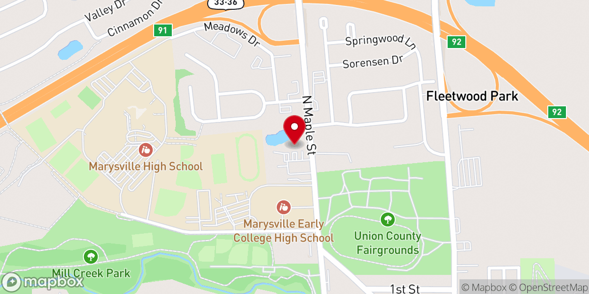 Map showing location of Christian Assembly Church