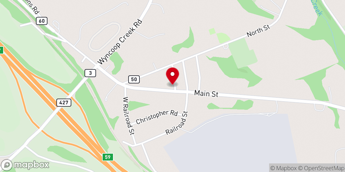 Map showing location of Chemung United Methodist Church