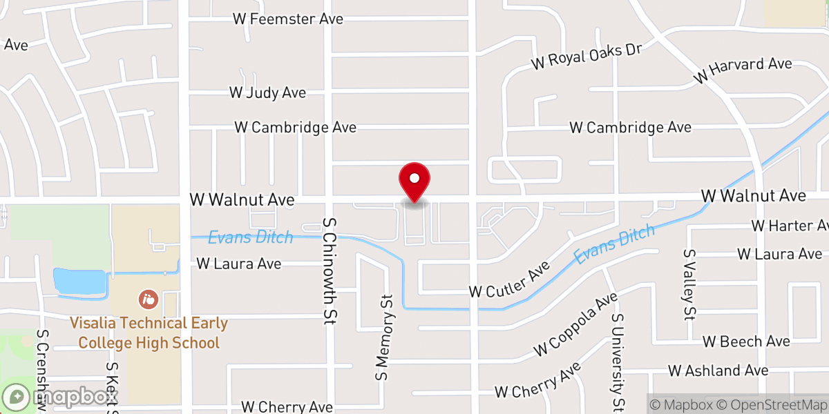 Map showing location of Faith Baptist Church