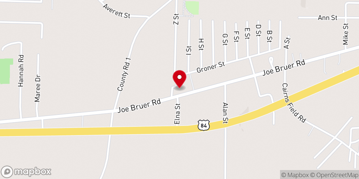 Map showing location of Good News Bible Church Ministries