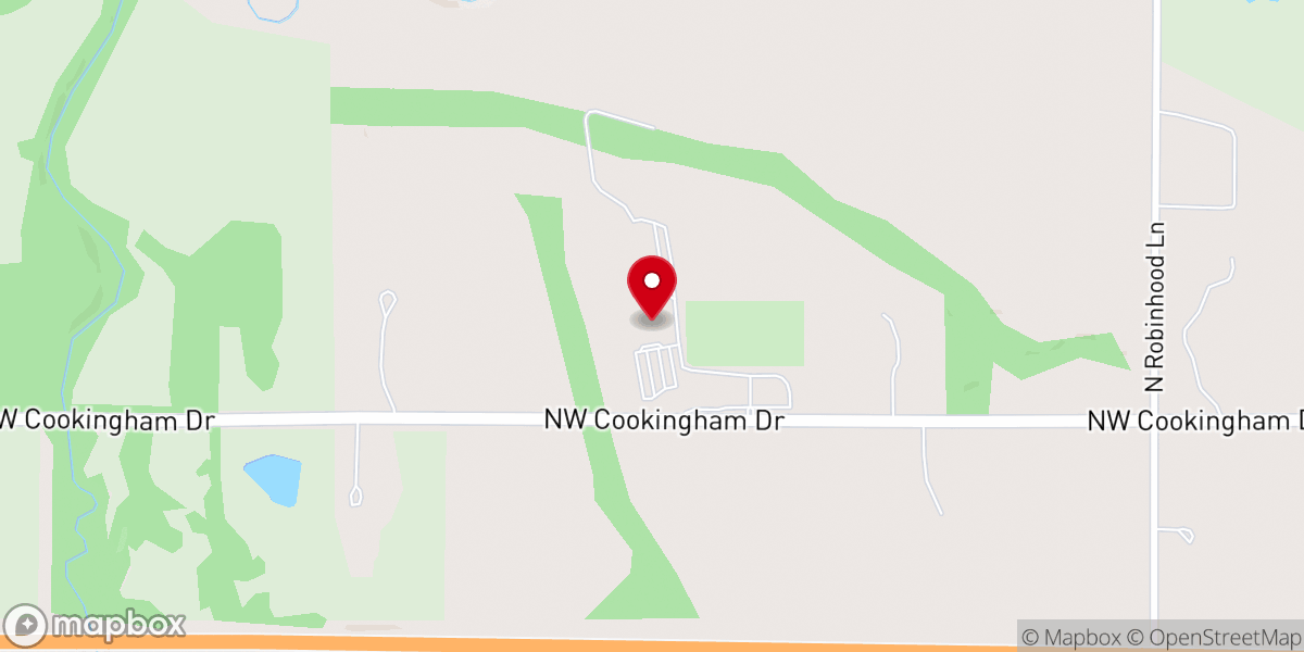 Map showing location of Faith Community Church