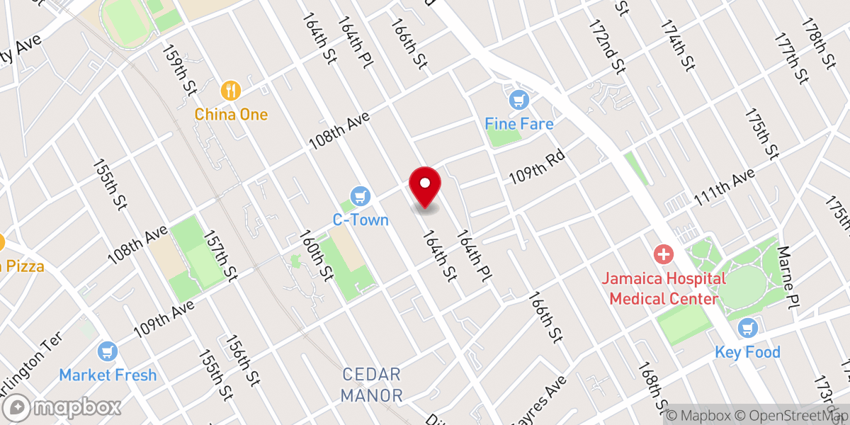 Map showing location of Rising Star Baptist Church