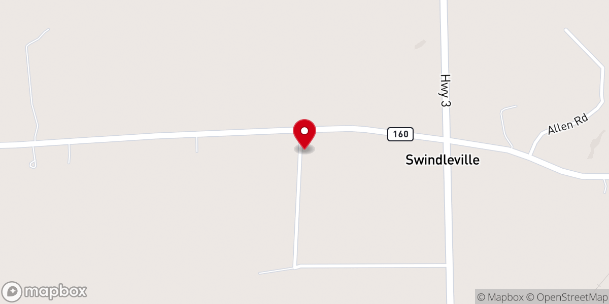Map showing location of Bookers Chapel