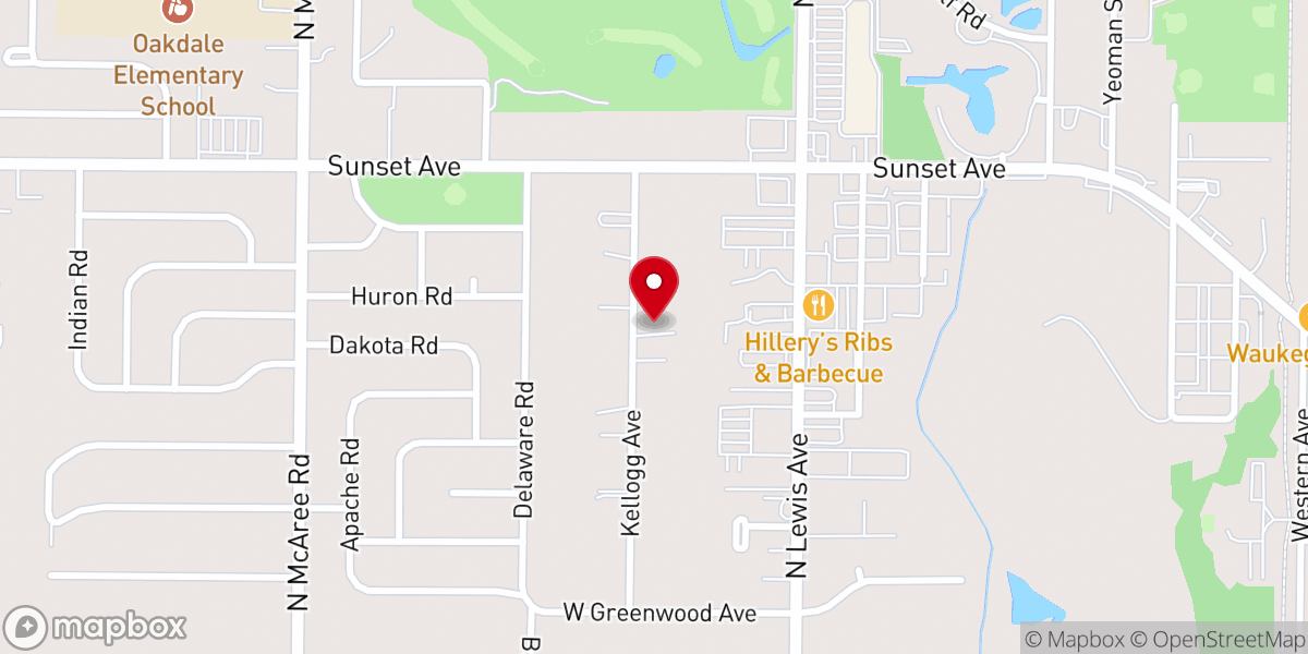 Map showing location of Agape Gathering Place