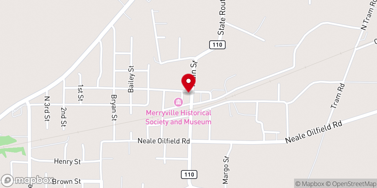 Map showing location of Friendship Church