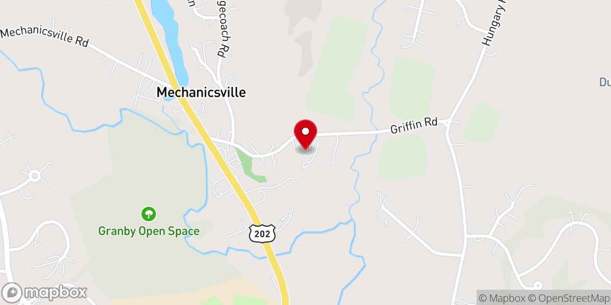 Map showing location of Life Church New England