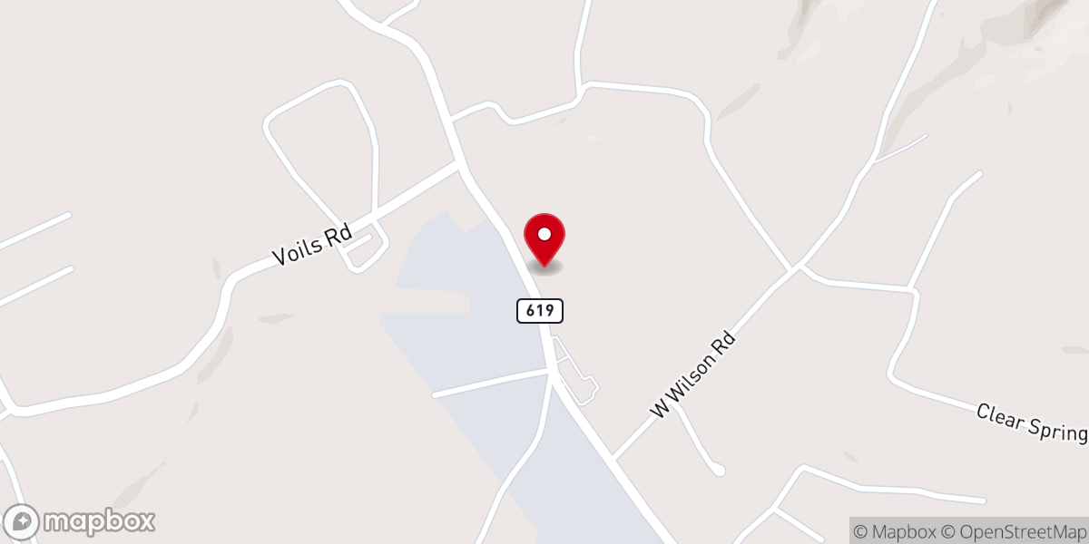 Map showing location of Clear Springs Missionary Baptist Church