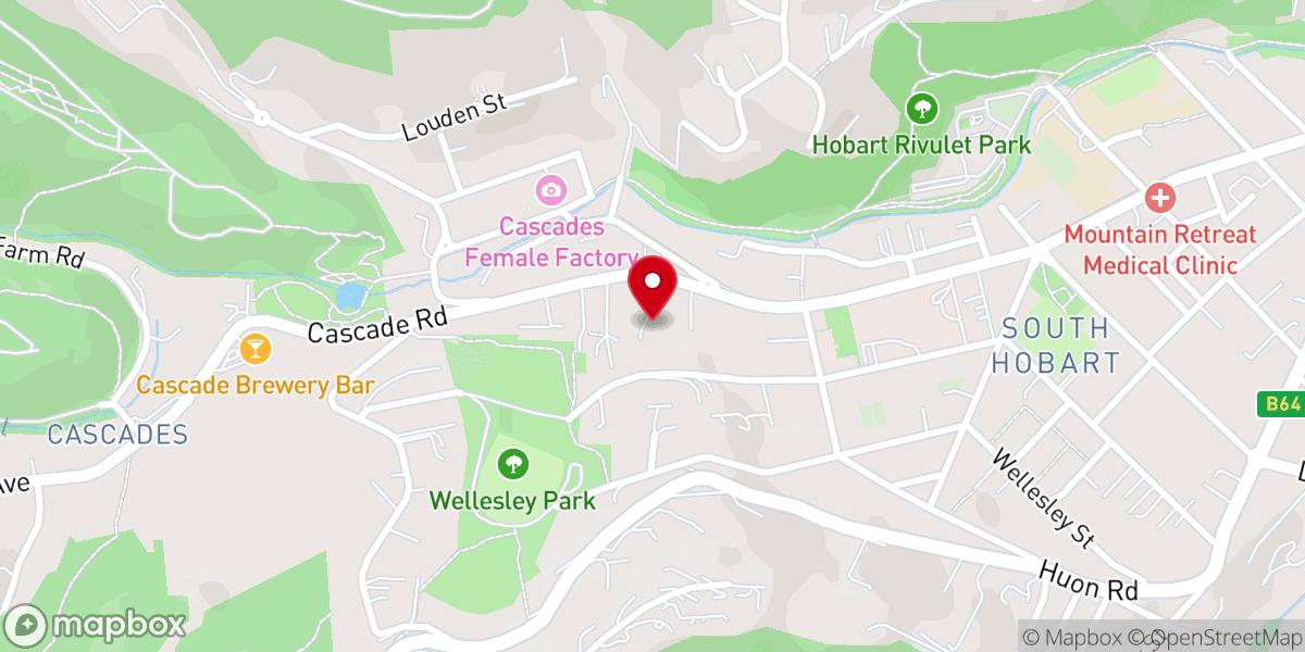 Map showing location of Kingdom Hall of Jehovah's Witnesses