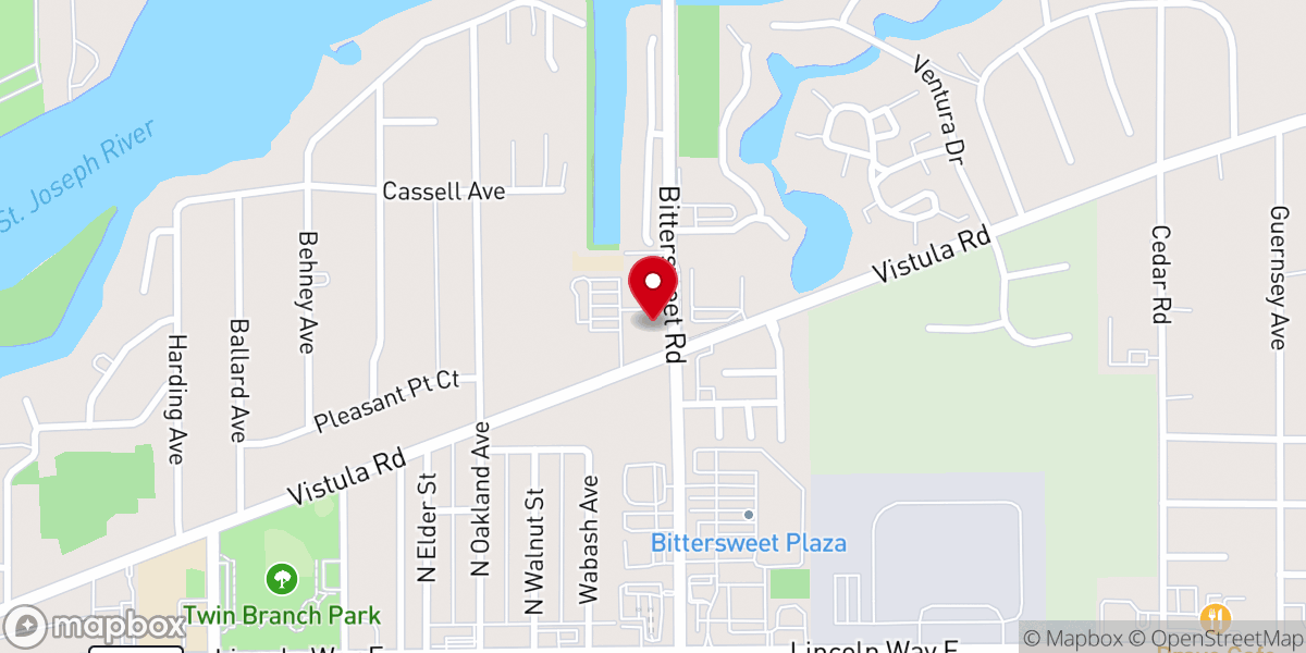 Map showing location of Queen of Peace Parish