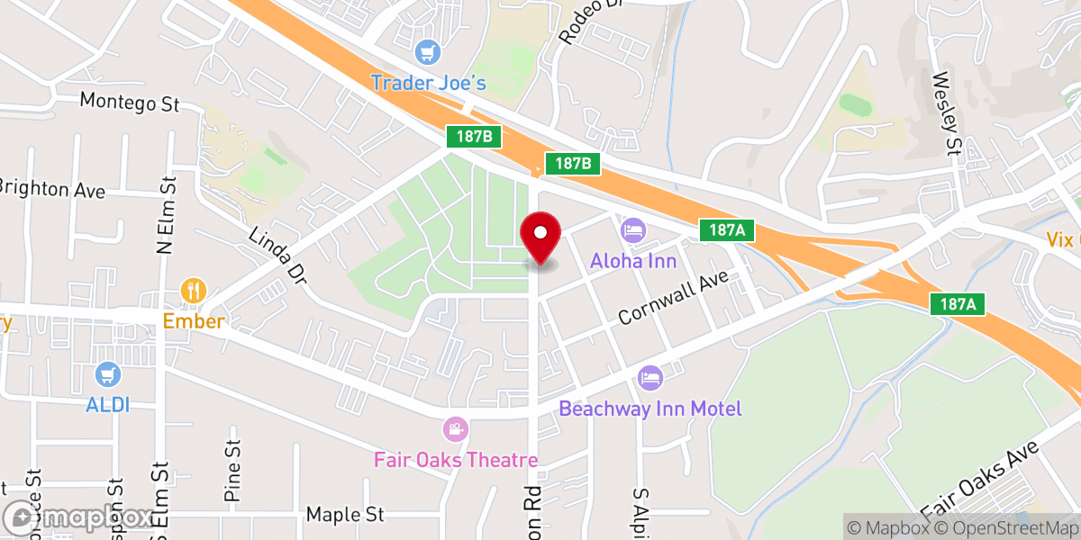 Map showing location of Berean Bible Church