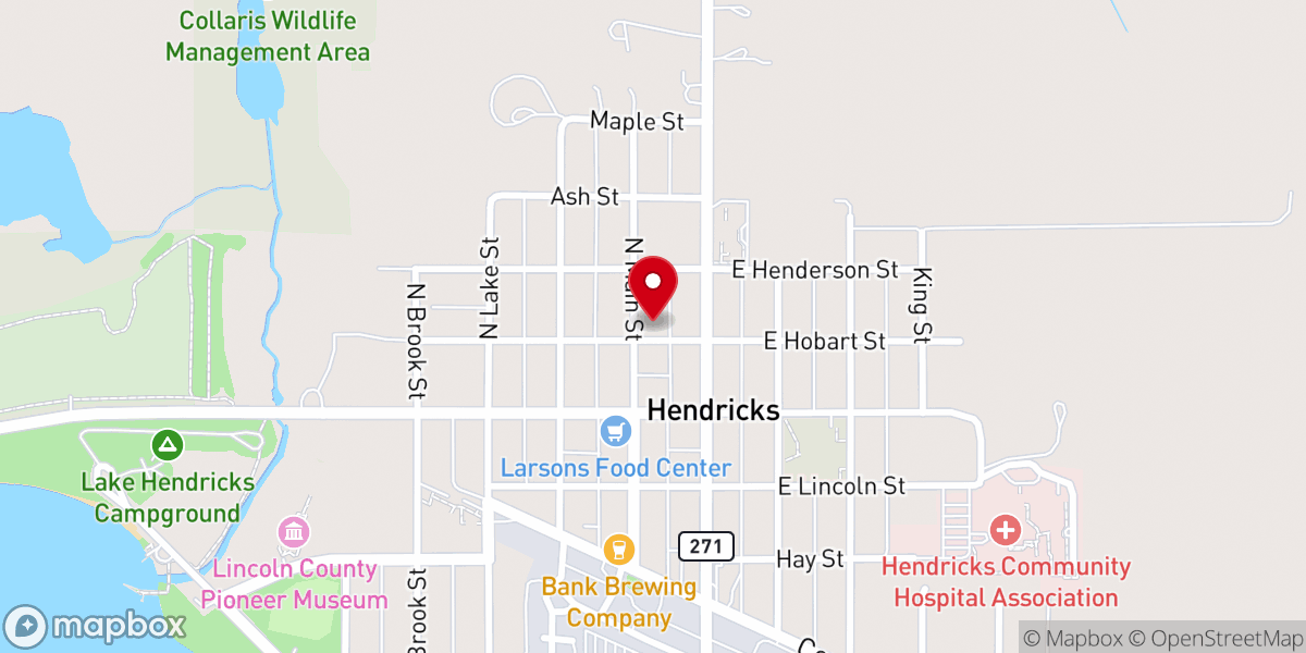 Map showing location of Trinity Lutheran Church