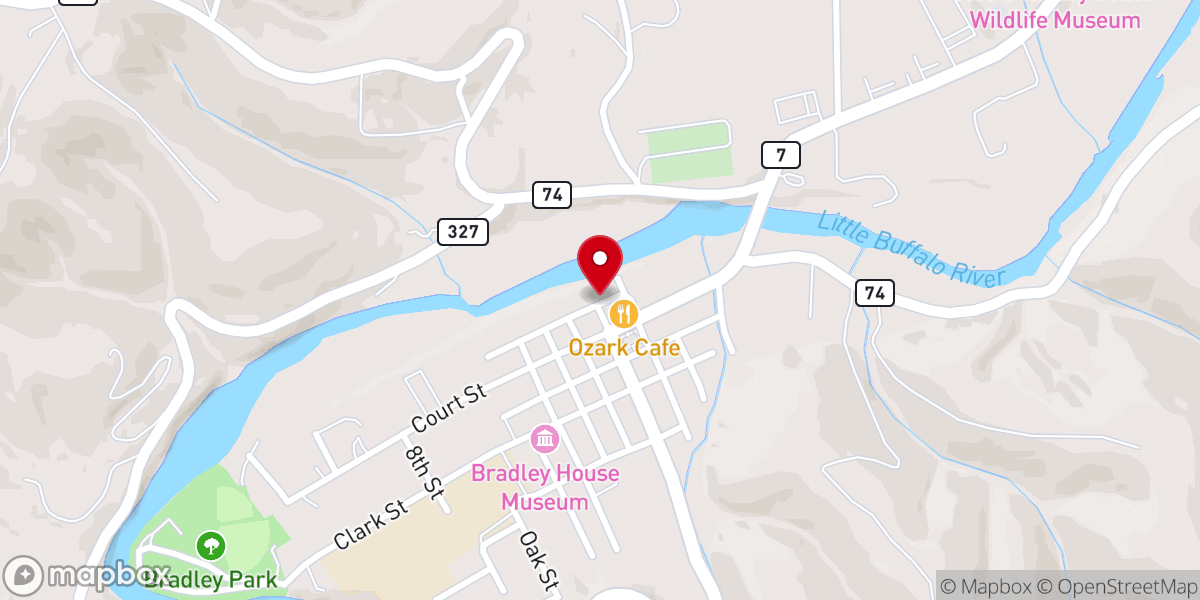 Map showing location of Jasper City Hall